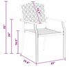 vidaXL Krzesło 4 pcs Antracyt 56 x 65 x 89cm Stal