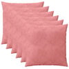 vidaXL Poszewka na poduszkę 6 pcs HEERLEN r&oacute;żowy 60 x 60 cm Welur