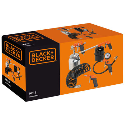 BLACK+DECKER 5-częściowy zestaw akcesoriów do kompresora, 1 L