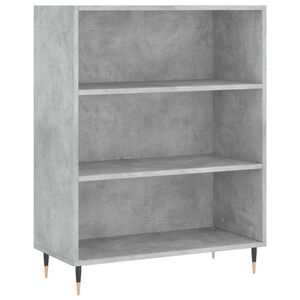 vidaXL Regał, szarość betonu, 69,5x32,5x90 cm, materiał drewnopochodny