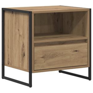 vidaXL Stolik nocny Dąb rzemieślniczy 50 x 39,5 x 50 cm