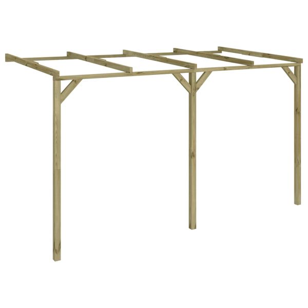 vidaXL Pergola przyścienna, 2 x 4 x 2,2 m, drewno