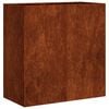 vidaXL Doniczka Rusty 80x40x80 cm Stal nierdzewna