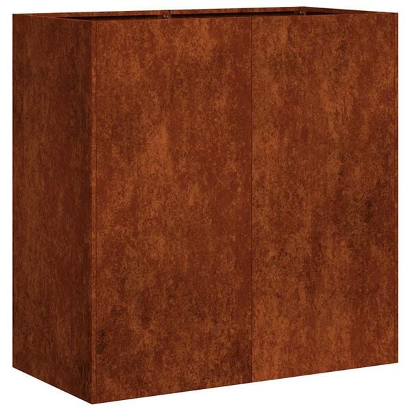 vidaXL Doniczka Rusty 80x40x80 cm Stal nierdzewna
