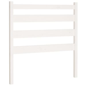 vidaXL Wezgłowie ł&oacute;żka, białe, 106x4x100 cm, lite drewno sosnowe