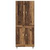 vidaXL Highboard Montowane na ścianie Stare drewno 69,5 x 34 x 180 cm