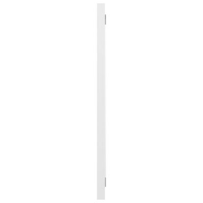 vidaXL Lustro łazienkowe, wysoki połysk, białe, 60x1,5x37 cm, płyta