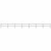 vidaXL Panele ogrodzeniowe z grotami, stal, (0,5-0,75)x11,9 m, czarne