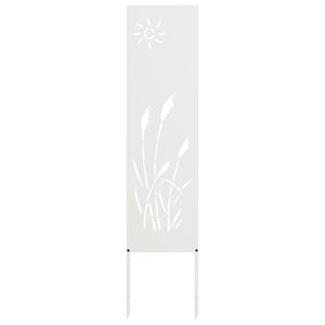 vidaXL Ekran zapewniający prywatność w ogrodzie Biały 32 x 140 cm