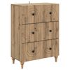 vidaXL Szafka z Szufladami 66 x 34,5 x 90 cm Drewno inżynieryjne