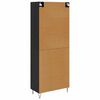 vidaXL Highboard Czarny Dąb 69,5 x 34 x 90 cm Materiał drewnopochodny
