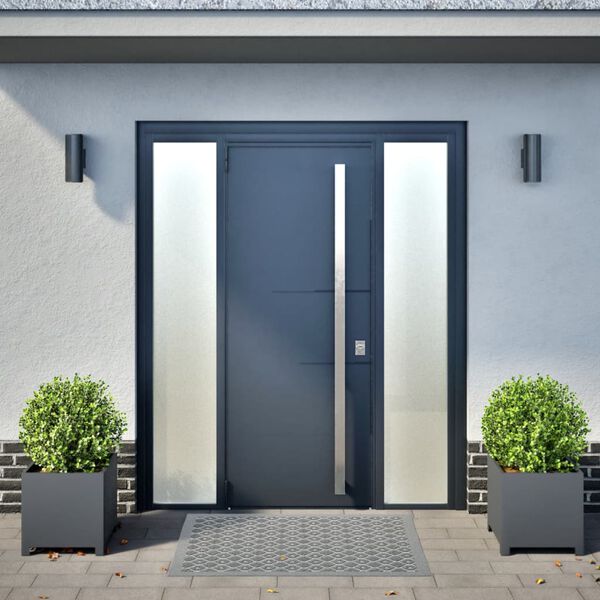 vidaXL Donice ogrodowe, 2 szt., antracytowe, 40x40x40 cm, stalowe