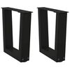 vidaXL Nogi do stolika kawowego w kształcie litery V 2 szt. Czarne 40x(30-31,3) cm Stal