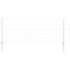 vidaXL Ogrodzenie z słupkiem Srebrny 0,8 x 50 m Stal