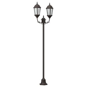 vidaXL Lampa ogrodowa 68 x 20 x 235 cm Aluminium i szkło