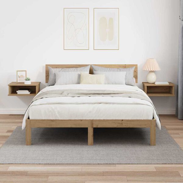 vidaXL Stolik nocny 2 pcs Dąb rzemieślniczy 40 x 31 x 15 cm