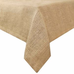 vidaXL Obrus jutowy naturalny 140 x 140 cm 100% Juta Tossa