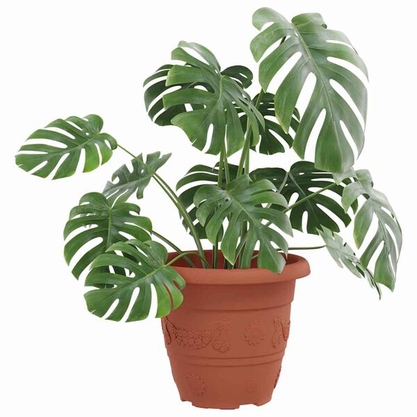 vidaXL Okrągła doniczka na kwiaty 6 pcs Czerwony ceglasty