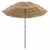 vidaXL Parasol plażowy 205 x 205 x 210 cm Poliester i Stal naturalny