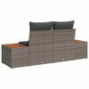 vidaXL Sofa Ogrodowa Szary 184 x 62 x 85cm polirattan