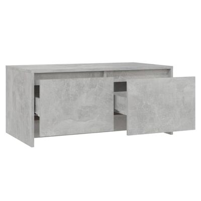 vidaXL Stolik kawowy, szarość betonu, 90x50x41,5 cm, płyta wiórowa