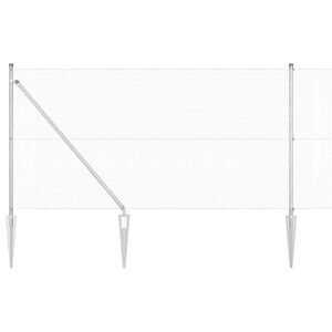 vidaXL Ogrodzenie z drutu spawanego z kolcami 25 x 1 m Stal ocynkowana
