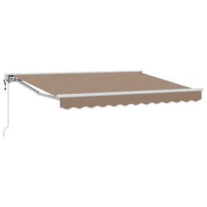 vidaXL Markiza wysuwana Ciemnoszary 3,5 x 2 m Poliester i aluminium