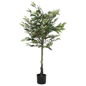 vidaXL Sztuczne drzewo Ficus 480 liści 130 cm zielone