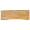 vidaXL Blat stołu, 110x40x2,5 cm, naturalna krawędź, lite drewno mango