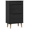 vidaXL Szafka na buty MOLDE 59,5 x 35 x 103 cm Lite drewno sosnowe
