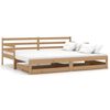 vidaXL Ł&oacute;żko wysuwane, 2 x (90x200) cm, miodowy brąz, drewno sosnowe
