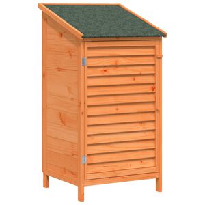 vidaXL Shed ogrodowy brązowy 59 x 56 x 113,5 cm Drewno Świerkowe