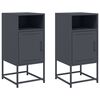 vidaXL Szafki nocne, 2 szt., antracytowe, 36x39x78 cm, stal