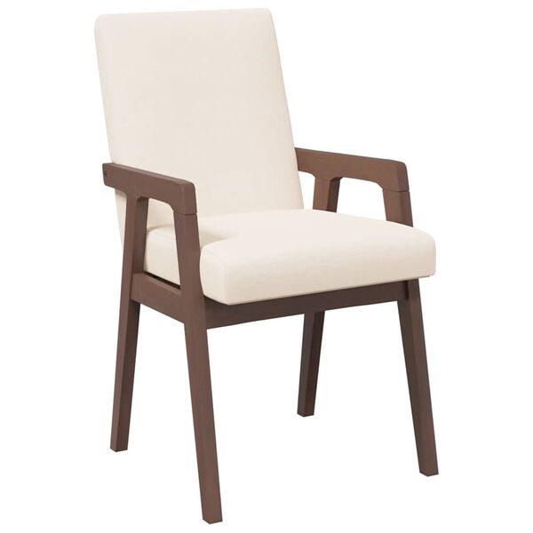 vidaXL Krzesła do jadalni z poduszkami 2 szt. lite drewno gumowe