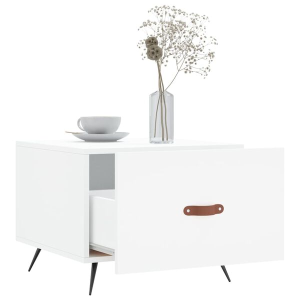 vidaXL Stoliki kawowe, 2 szt., białe, 50x50x40 cm