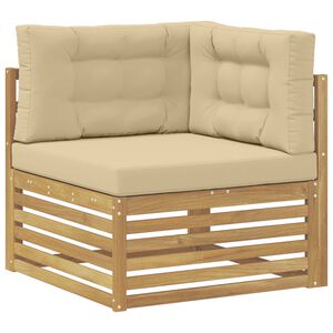 vidaXL Sofa narożna na zewnątrz Lite Drewno Akacji Biały