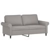 vidaXL 2-osobowa sofa wypoczynkowa z poduszkami, jasnoszara, 140 cm