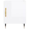 vidaXL Szafki nocne, 2 szt., białe z połyskiem, 40x40x50 cm