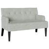 vidaXL Fotel Chesterfield Jasnoszary 112 x 65,5 x 75 cm Aksamit