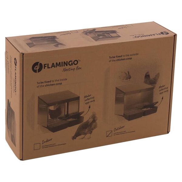 FLAMINGO Gniazdo zewnętrzne Julie, dla 2 kur, zielone