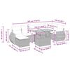 vidaXL 5-cz. zestaw mebli z poduszkami, beżowy, rattan PE i akacja
