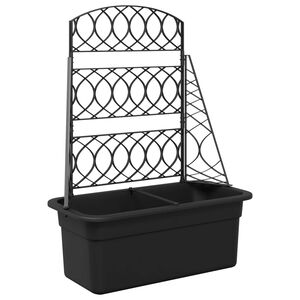 vidaXL Trejaż do roślin antracytowy 58 x 29 x 78 cm PP