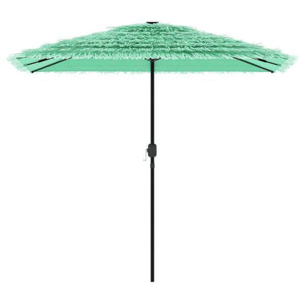 vidaXL Parasol ogrodowy na stalowym słupku, zielony, 248x248x248 cm