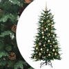 vidaXL Sztuczna choinka z zawiasami 150 cm 150 LED Ciepła biel