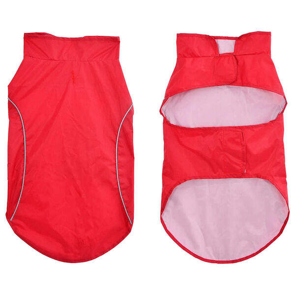 vidaXL Płaszcz przeciwdeszczowy dla psa z odblaskowymi paskami