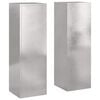 vidaXL Stojak na rośliny 2 pcs Srebrny 24 x 24 x 75 cm stal nierdzewna