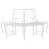 vidaXL Ławka Drzewna 4-Liczba miejsc 160 x 80 x 89 cm Stal