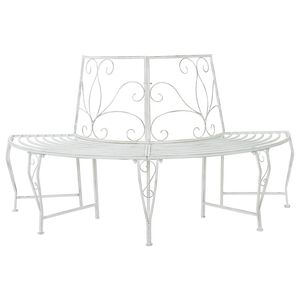 vidaXL Ławka Drzewna 4-Liczba miejsc 160 x 80 x 89 cm Stal
