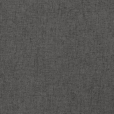 vidaXL 2-osobowa kanapa rozkładana, ciemnoszara, tapicerowana tkaniną