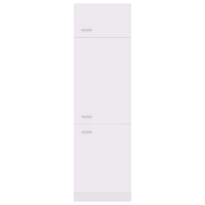 vidaXL Szafka na lodówkę, biała, 60x57x207 cm, płyta wiórowa